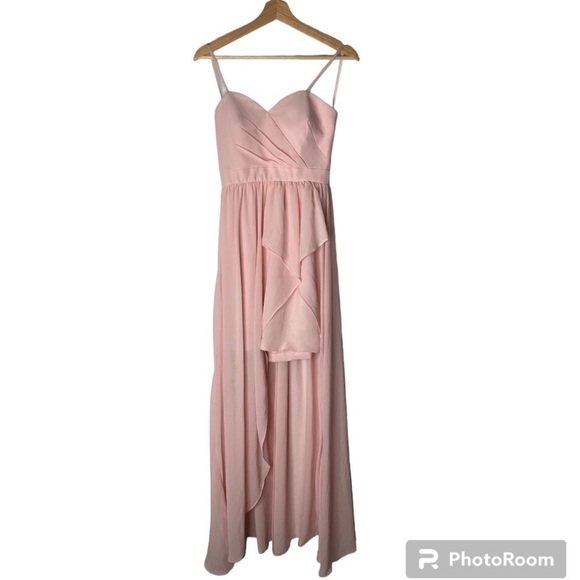 NWT CINDERELLA DESIGNS PINK STRAPLESS DRESS SIZE SMALL - Picture 1 of 11